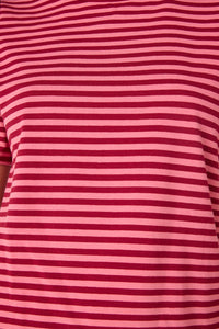Princess Highway - Berry Stripe Tee - pink-red