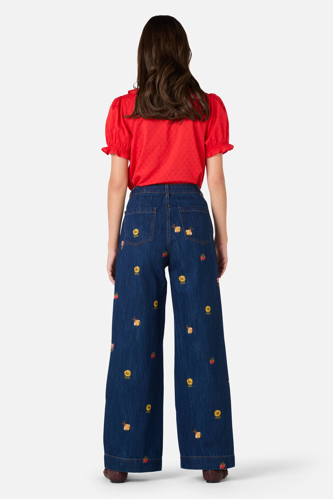 Princess Highway - Honey Embroidered Jean - blue-denim