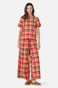 Princess Highway - Piper Check Culotte - pink-multi