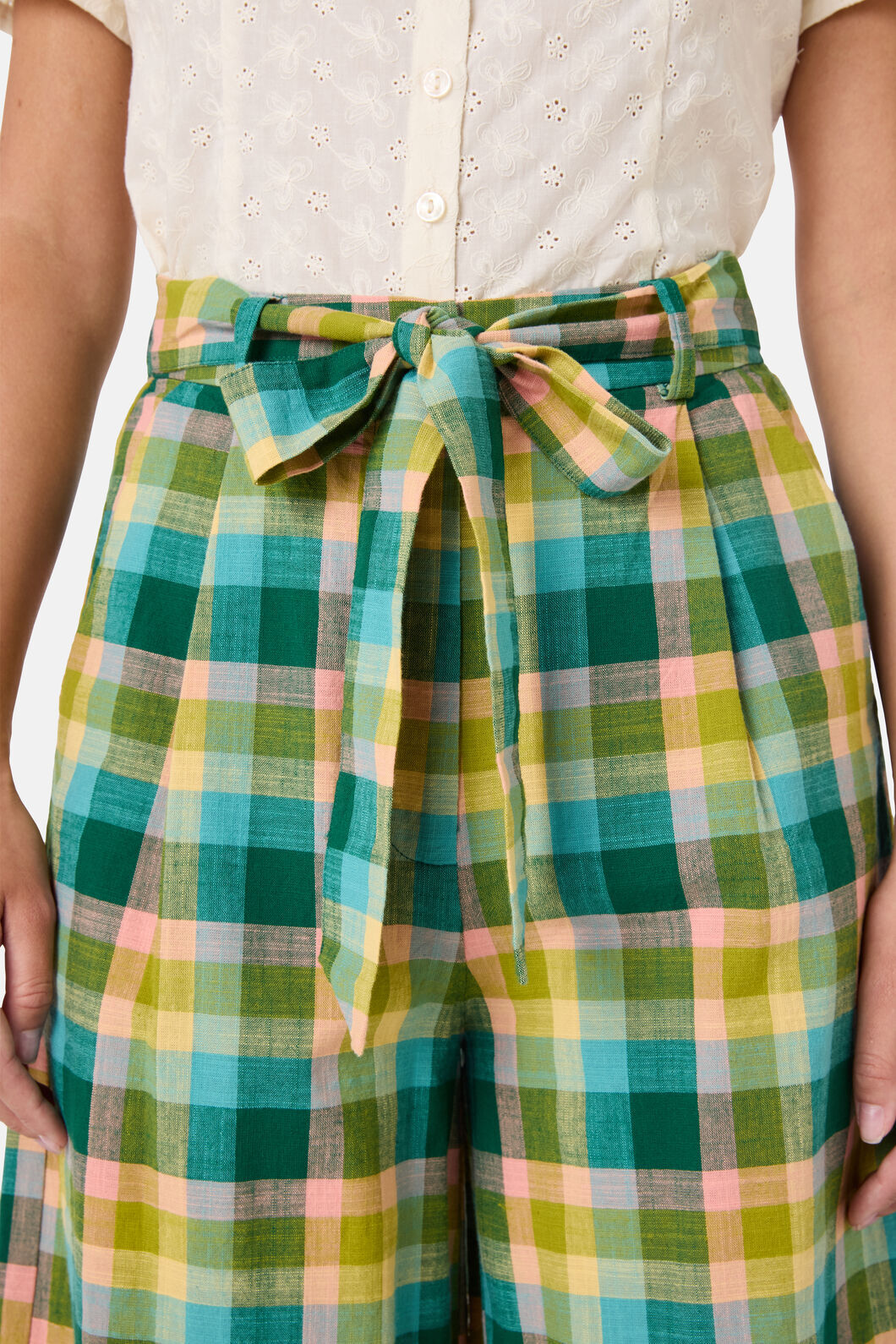 Princess Highway - Piper Check Culotte - green-multi