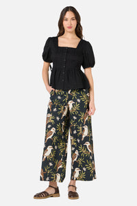 Princess Highway - Eveleigh Peplum Top - black