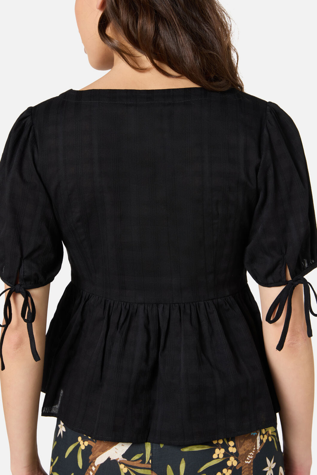 Princess Highway - Eveleigh Peplum Top - black