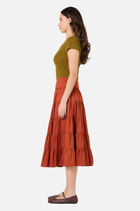 Princess Highway - Gillie Midi Skirt - rust