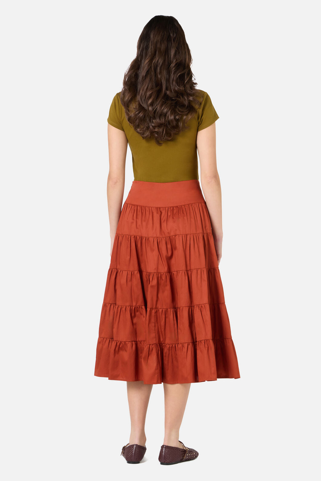 Princess Highway - Gillie Midi Skirt - rust