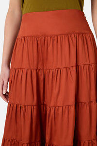 Princess Highway - Gillie Midi Skirt - rust