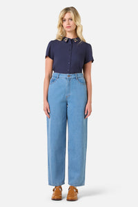 Princess Highway - Molly Mum Jean - blue-denim