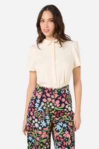 Princess Highway - Lee Short Sleeve Blouse - cream