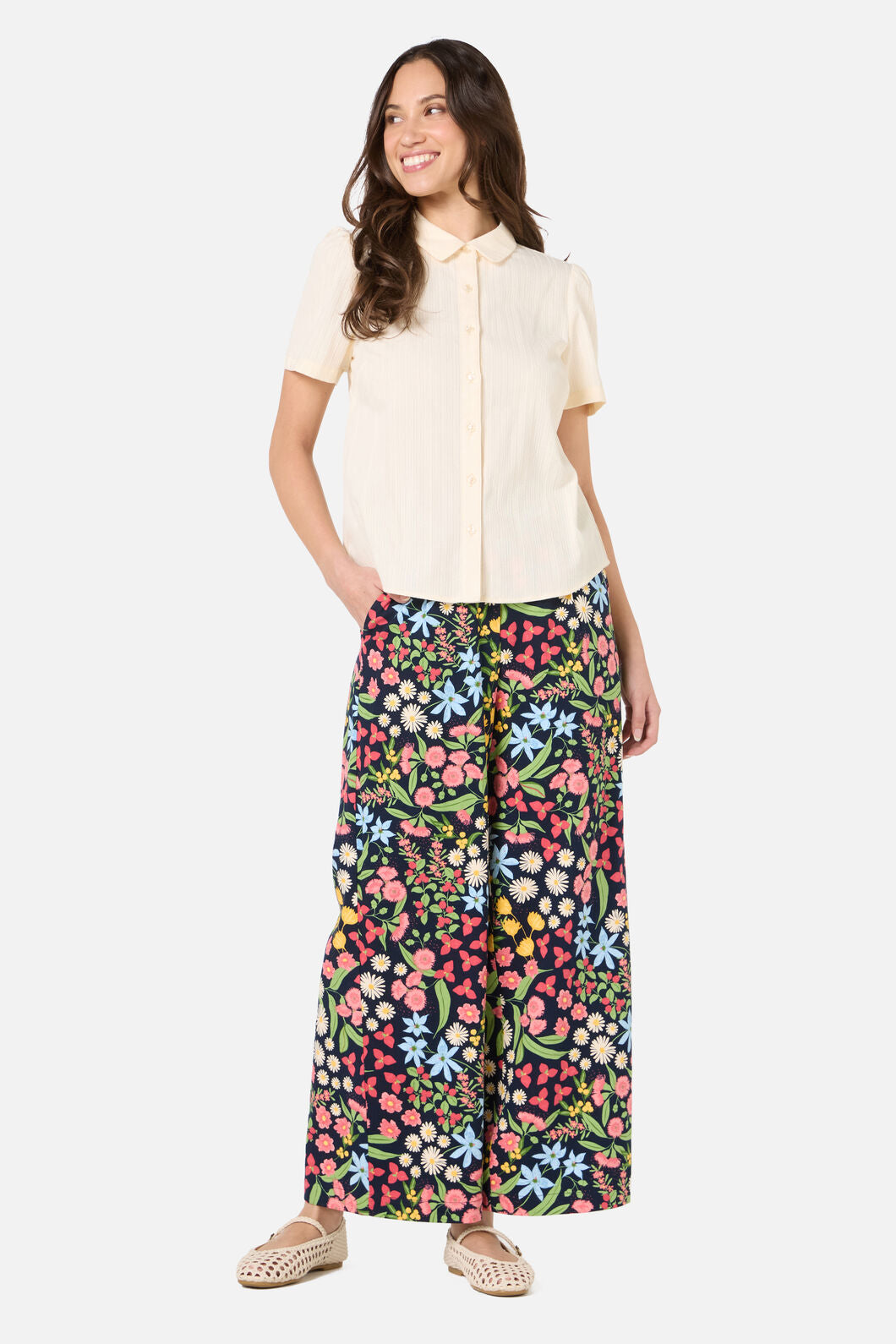 Princess Highway - Lee Short Sleeve Blouse - cream