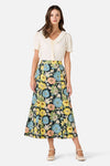 Princess Highway - Leonie Floral Midi Skirt - deep-green