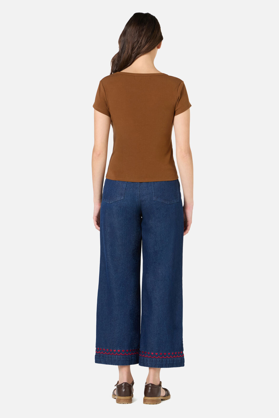 Princess Highway - Alette Short Sleeve Tee - chocolate