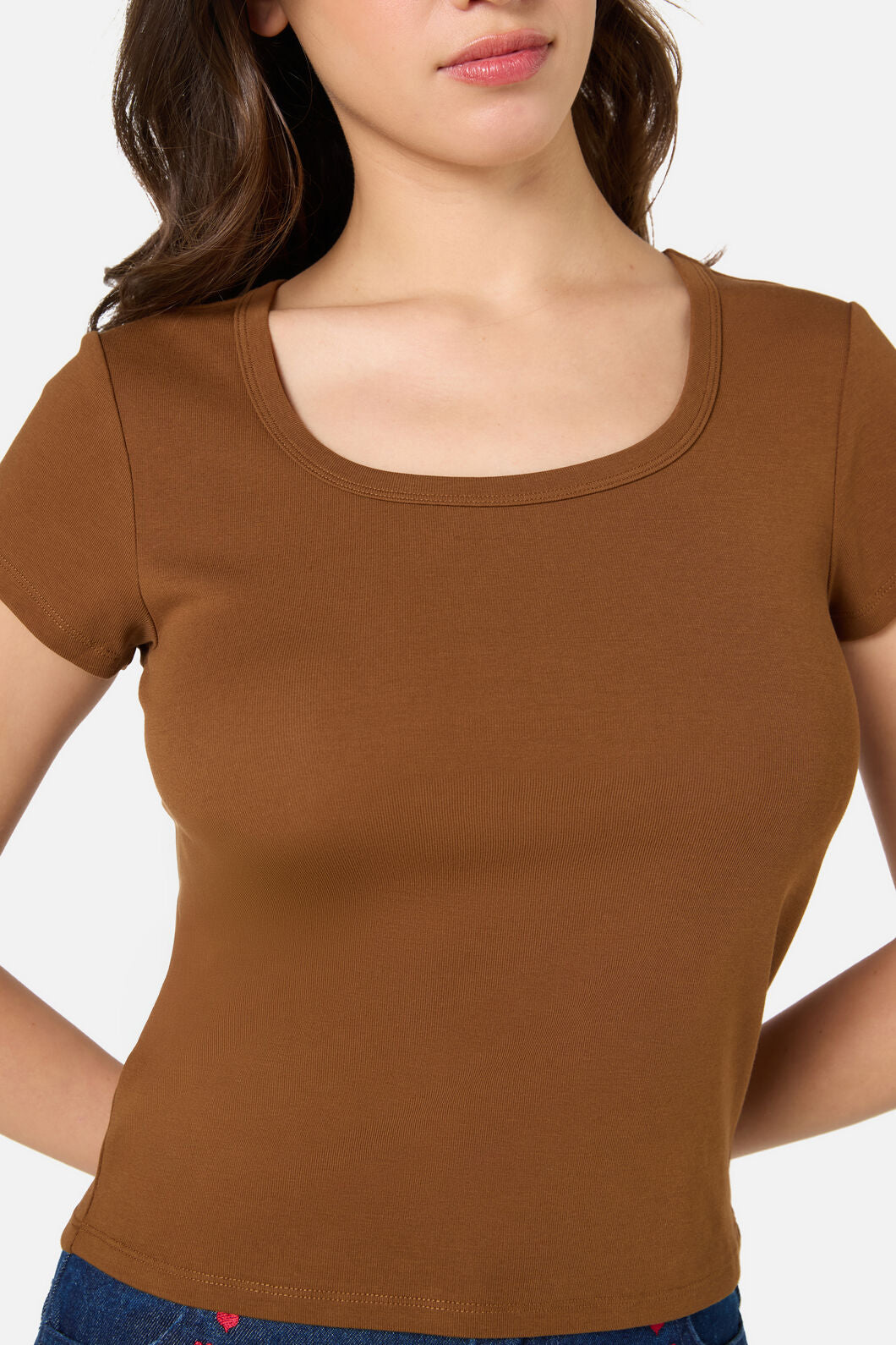 Princess Highway - Alette Short Sleeve Tee - chocolate