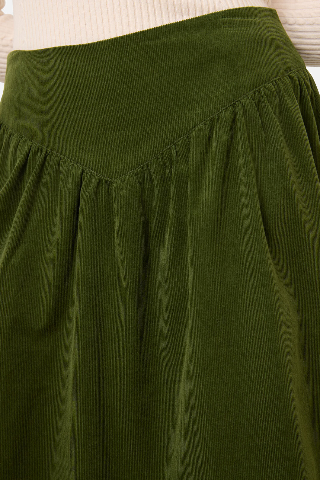 Princess Highway - Demi Cord Yoke Skirt - olive
