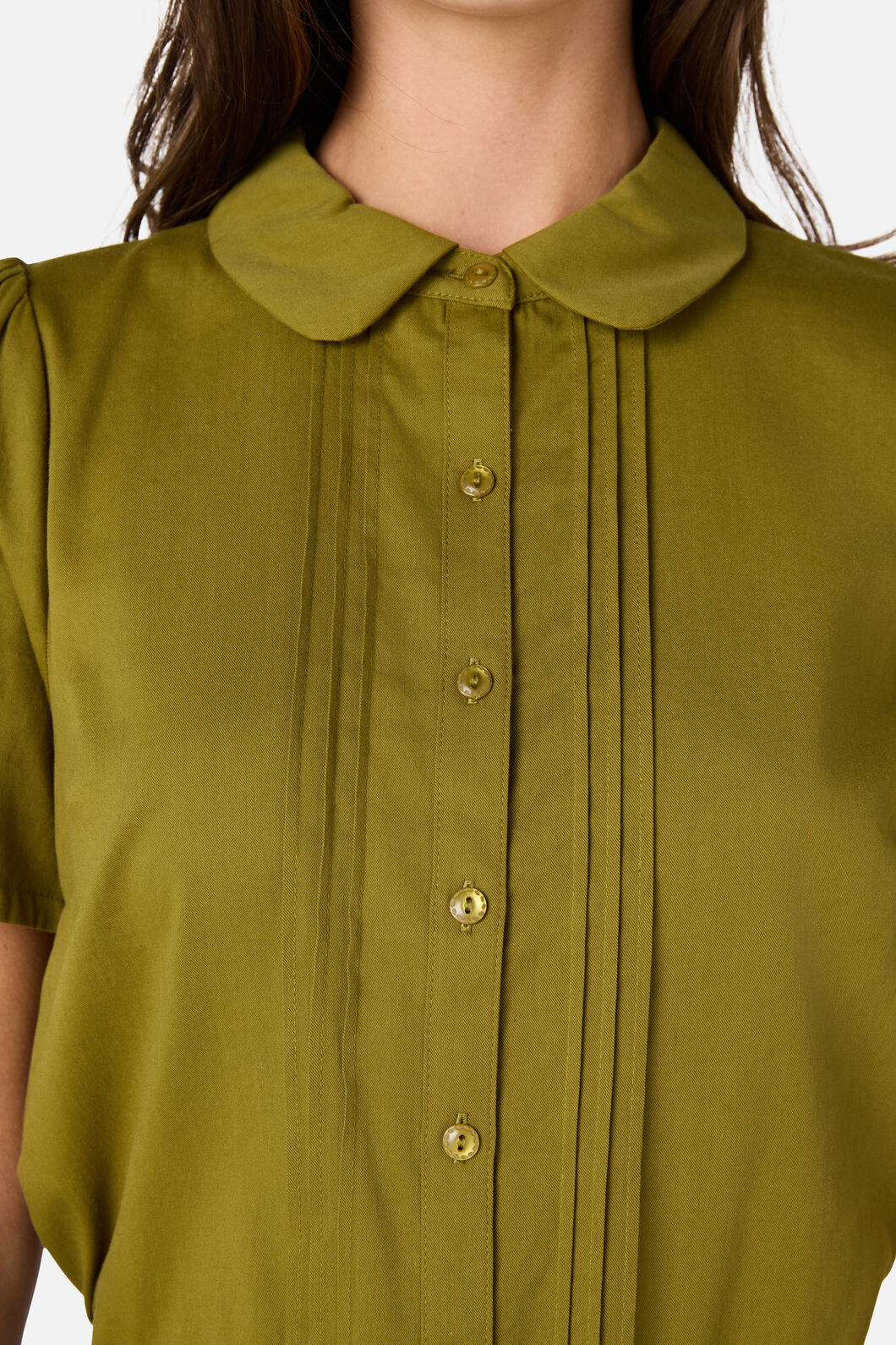Princess Highway - Lizzy Short Sleeve Blouse - olive