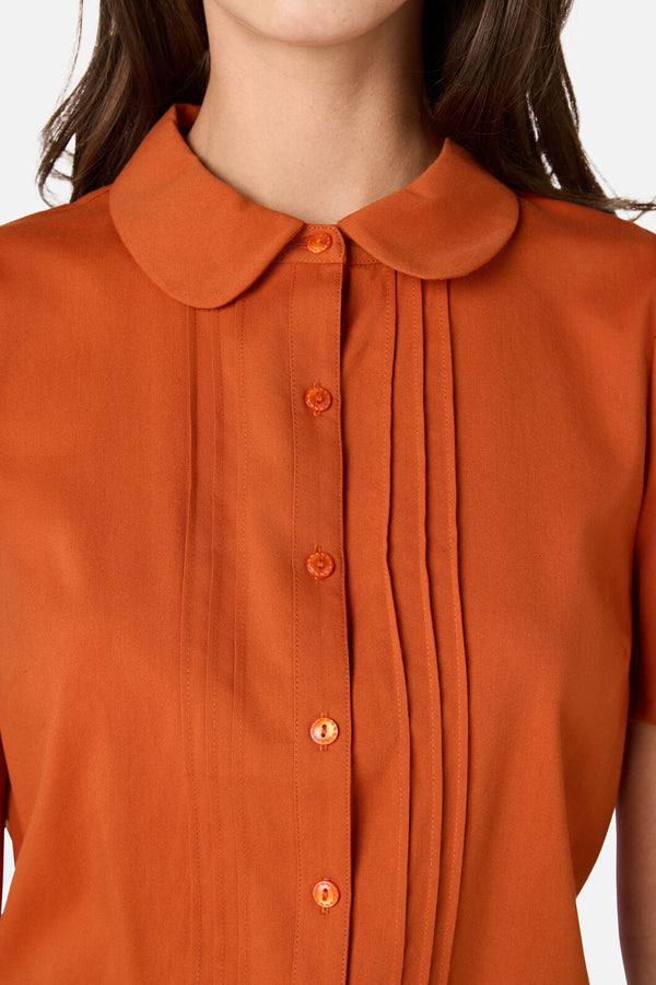 Princess Highway - Lizzy Short Sleeve Blouse - rust