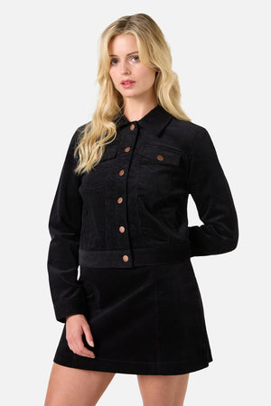 Princess Highway - Charlie Girl Cord Jacket - black
