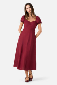 Princess Highway - Frankie Midi Dress - wine