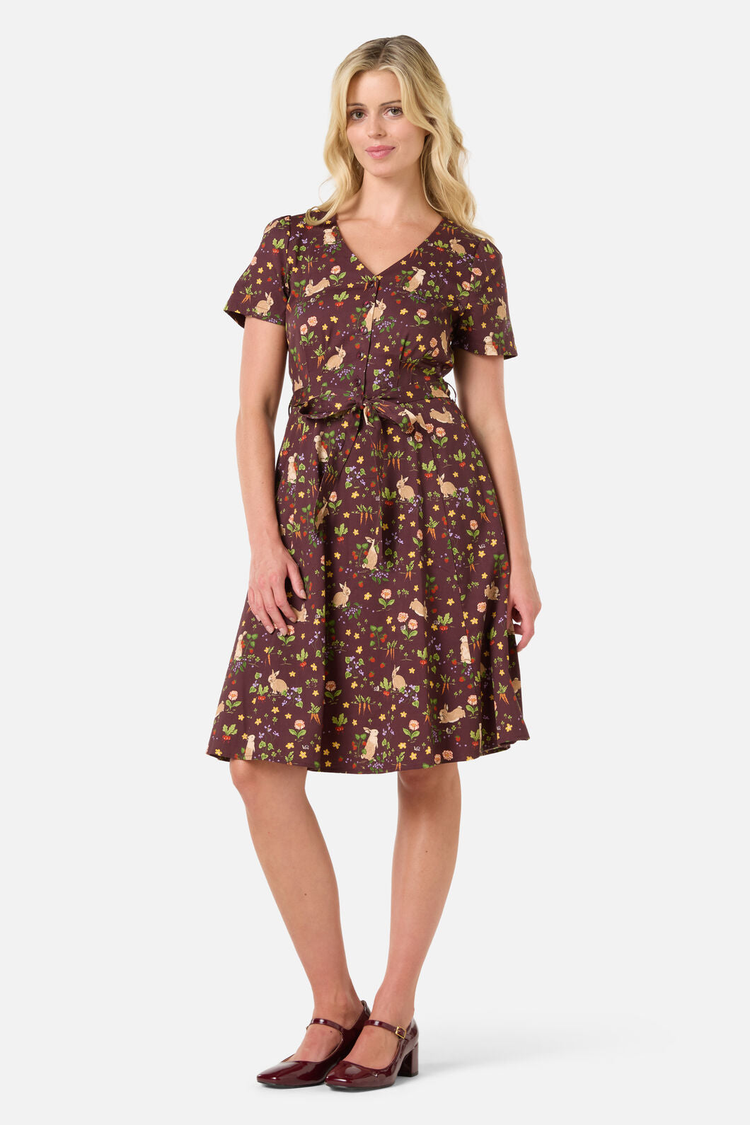 princess highway bunny dress Princess Highway Size 10 bunny/floral printed dress (s) - Used Very Good