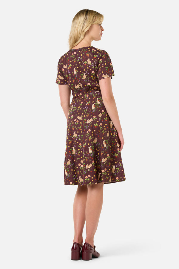 Princess Highway - Lola Rabbit Tea Dress - chocolate
