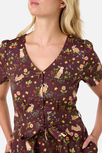 Princess Highway - Lola Rabbit Tea Dress - chocolate