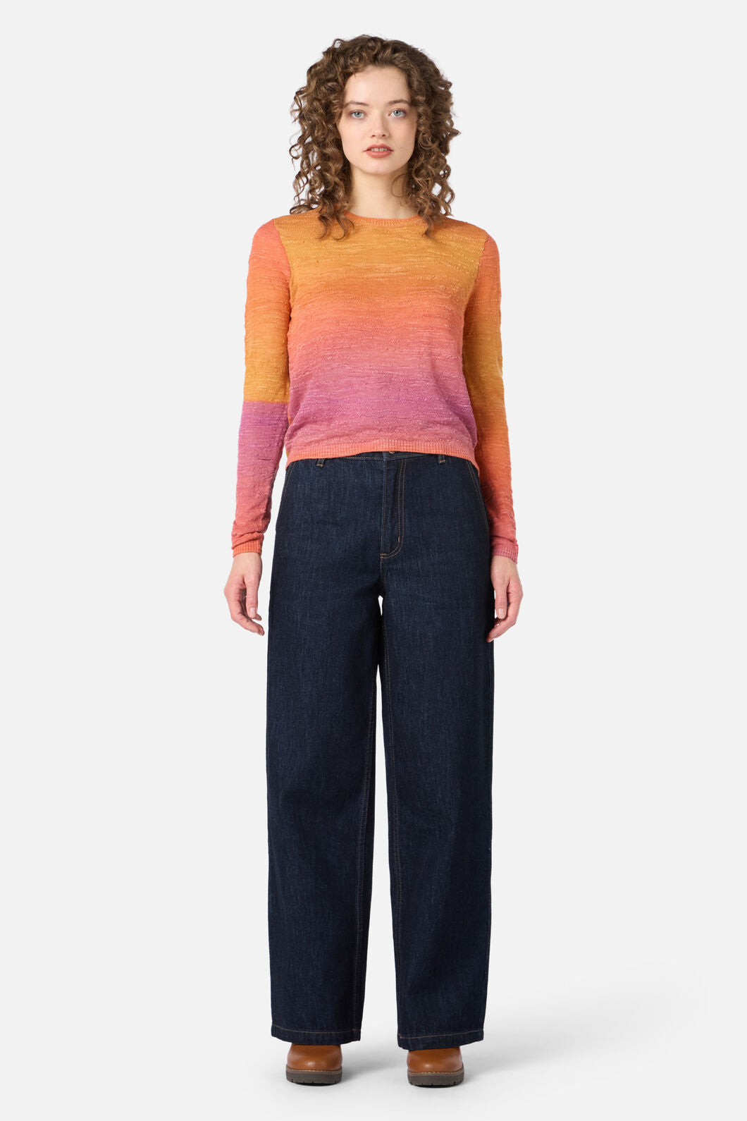 Princess Highway - Harlow Ombre Knit Top - berry