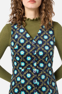 Princess Highway - Delilah Cord Pinafore - navy