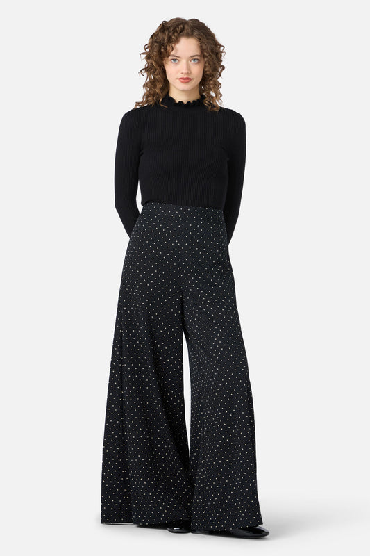 Princess Highway - Dolly Spot Palazzo Pant - black