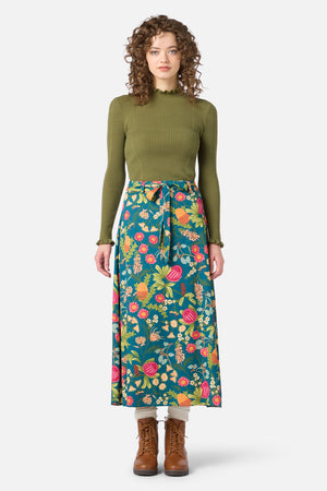 Princess Highway - Florence Native Midi Skirt - teal