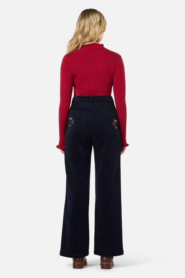 Princess Highway - Lola Rabbit Embroidered Jean - navy