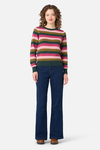 Princess Highway - Raphaelle Stripe Knit Jumper - green