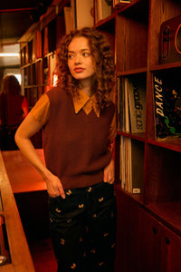 Princess Highway - Addison Textured Knit Vest - chocolate