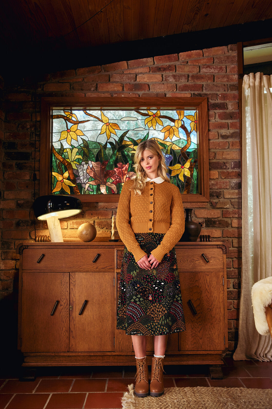 Princess Highway - Amelia Cardigan - gold