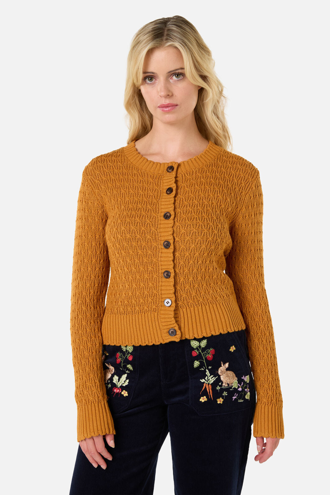 Princess Highway - Amelia Cardigan - gold