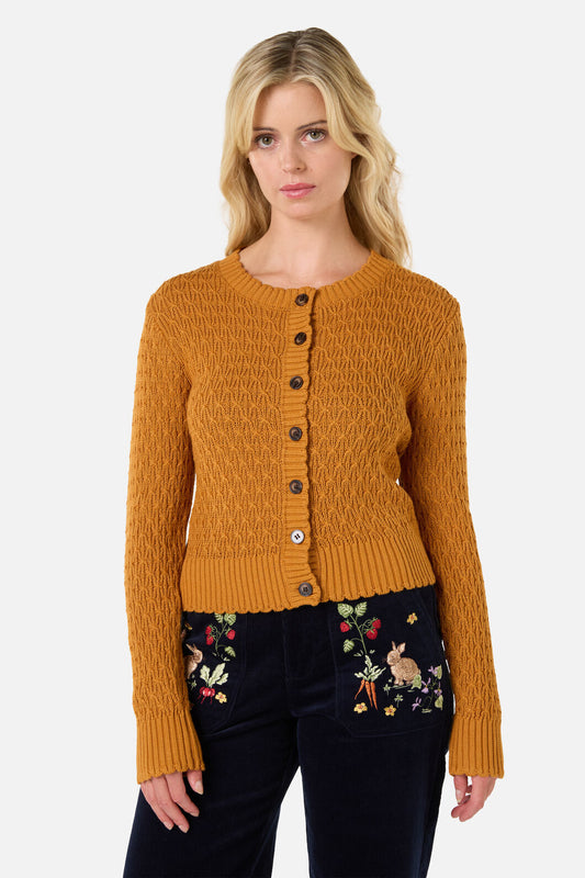 Princess Highway - Amelia Cardigan - gold