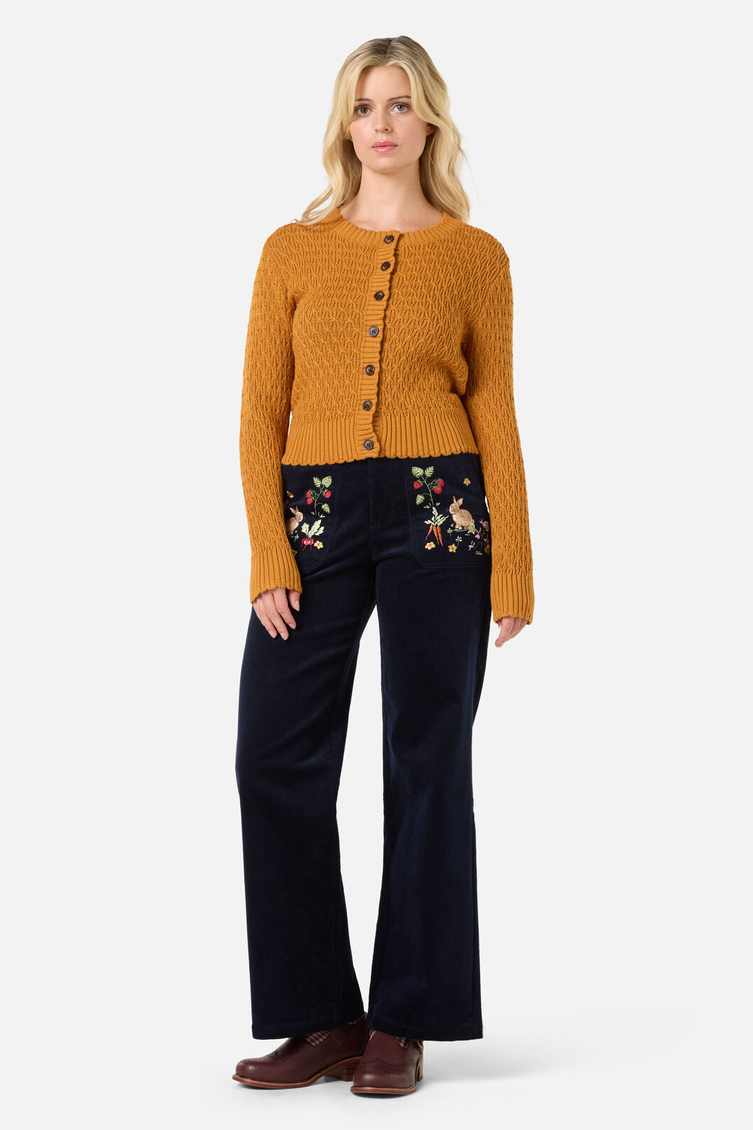 Princess Highway - Amelia Cardigan - gold