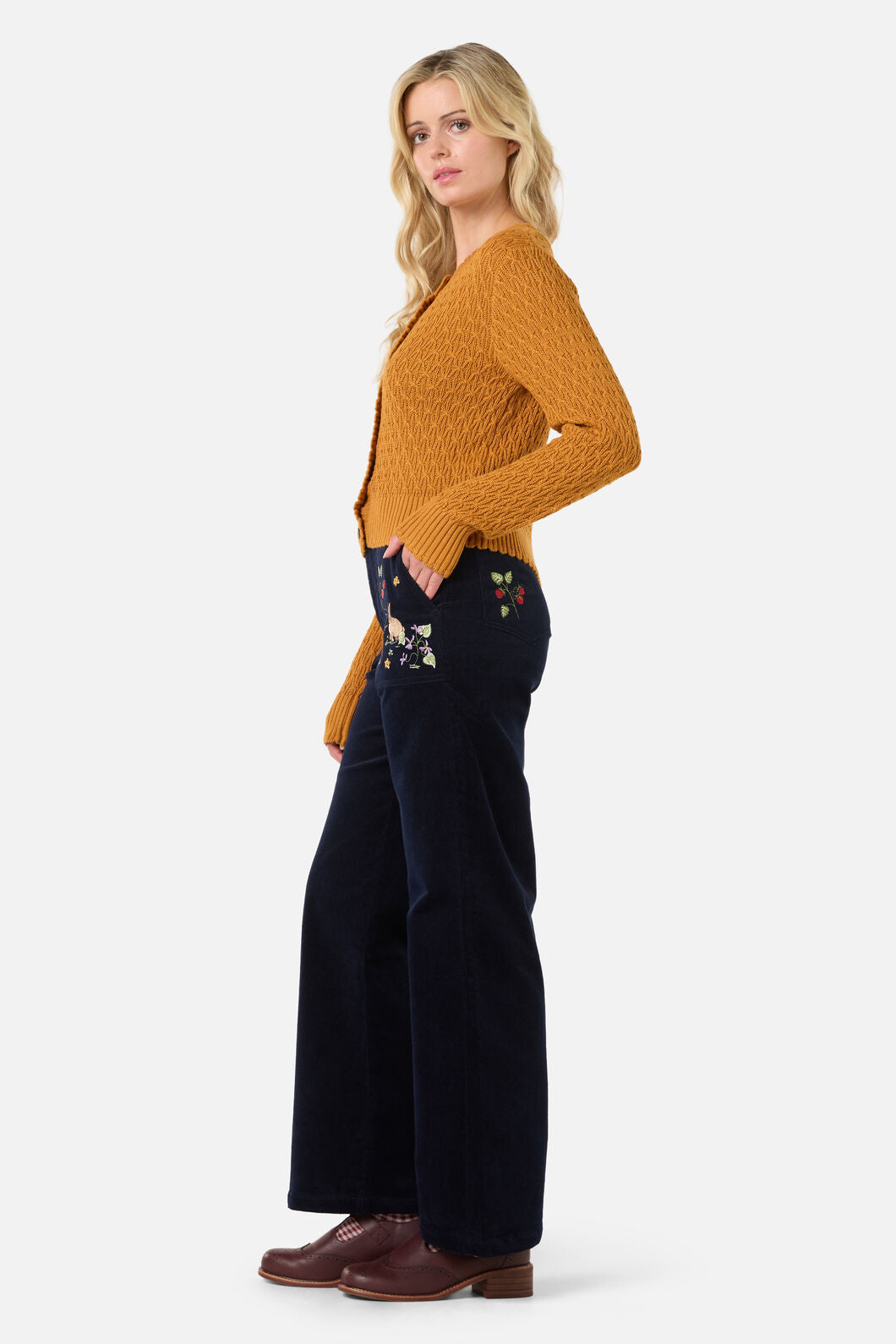 Princess Highway - Amelia Cardigan - gold