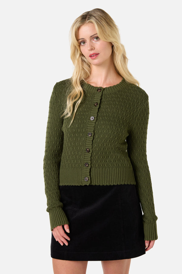 Princess Highway - Amelia Cardigan - olive