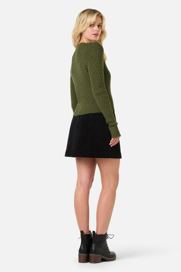 Princess Highway - Amelia Cardigan - olive