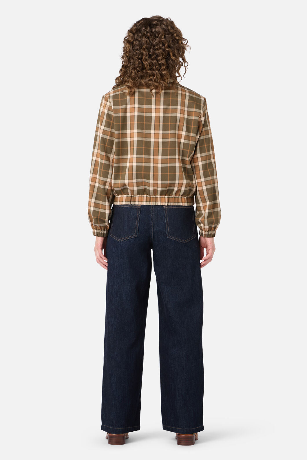 Princess Highway - Vera Check Bomber Jacket - green