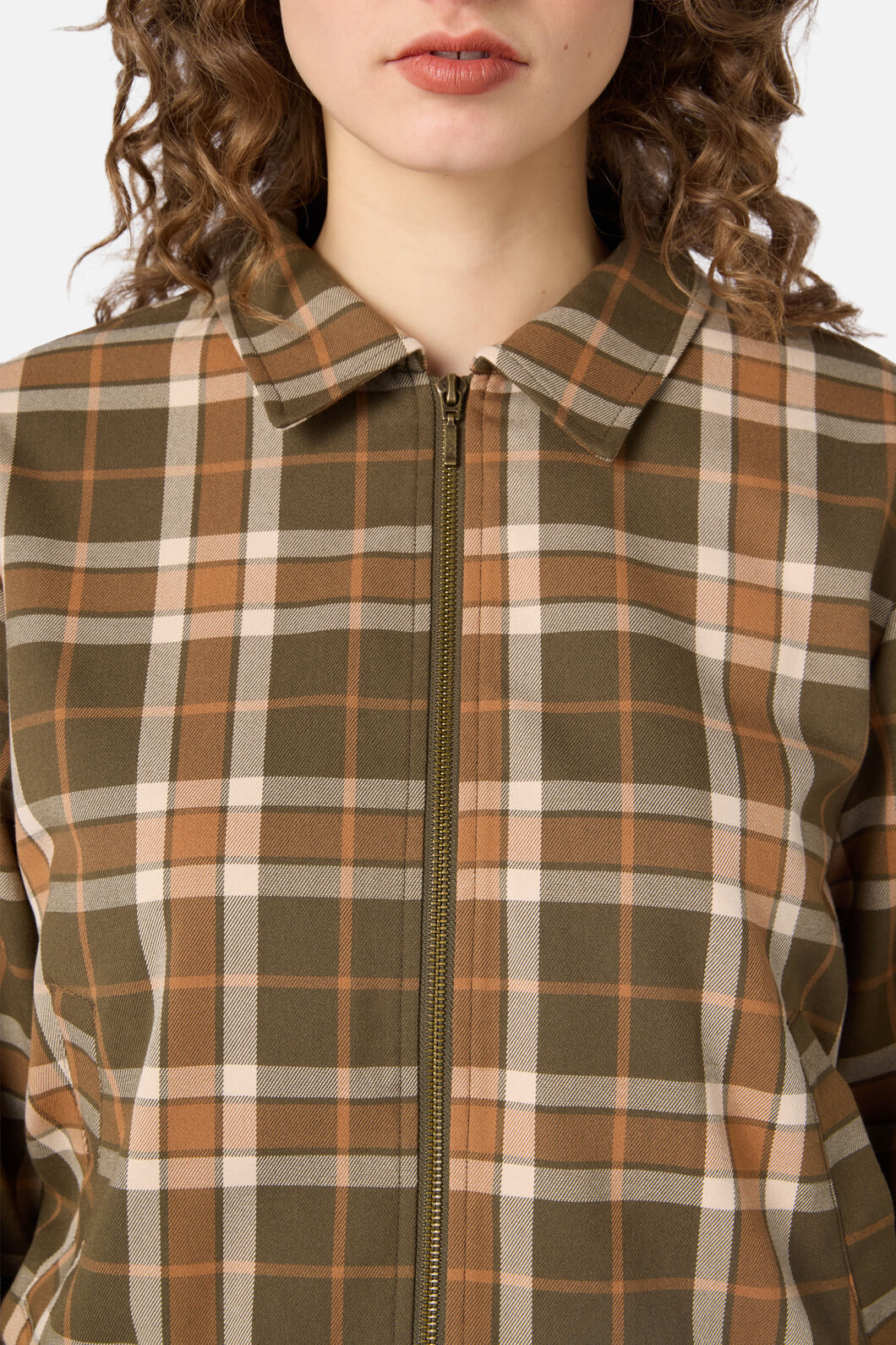 Princess Highway - Vera Check Bomber Jacket - green