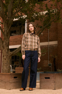 Princess Highway - Vera Check Bomber Jacket - green