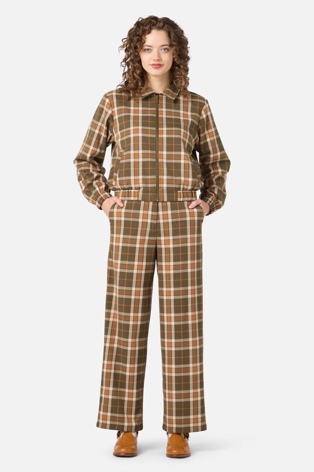 Princess Highway - Vera Check Pants - green