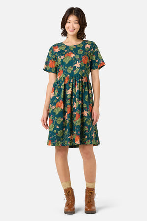 Princess Highway - Pumpkin Smock Dress - teal