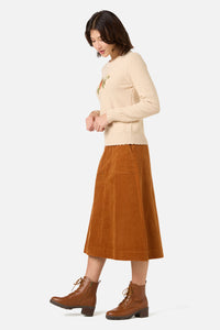 Princess Highway - Pumpkin Embroidered Jumper - cream