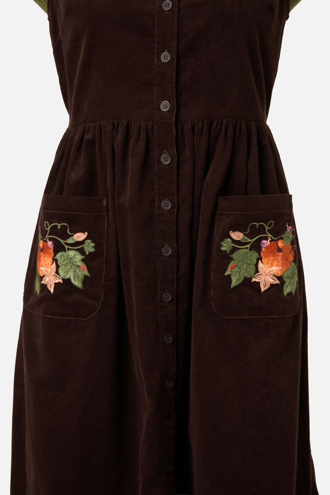 Pumpkin Embroidered Cord Dress Princess Highway Pumpkin Embroidered Cord Dress Princess Highway