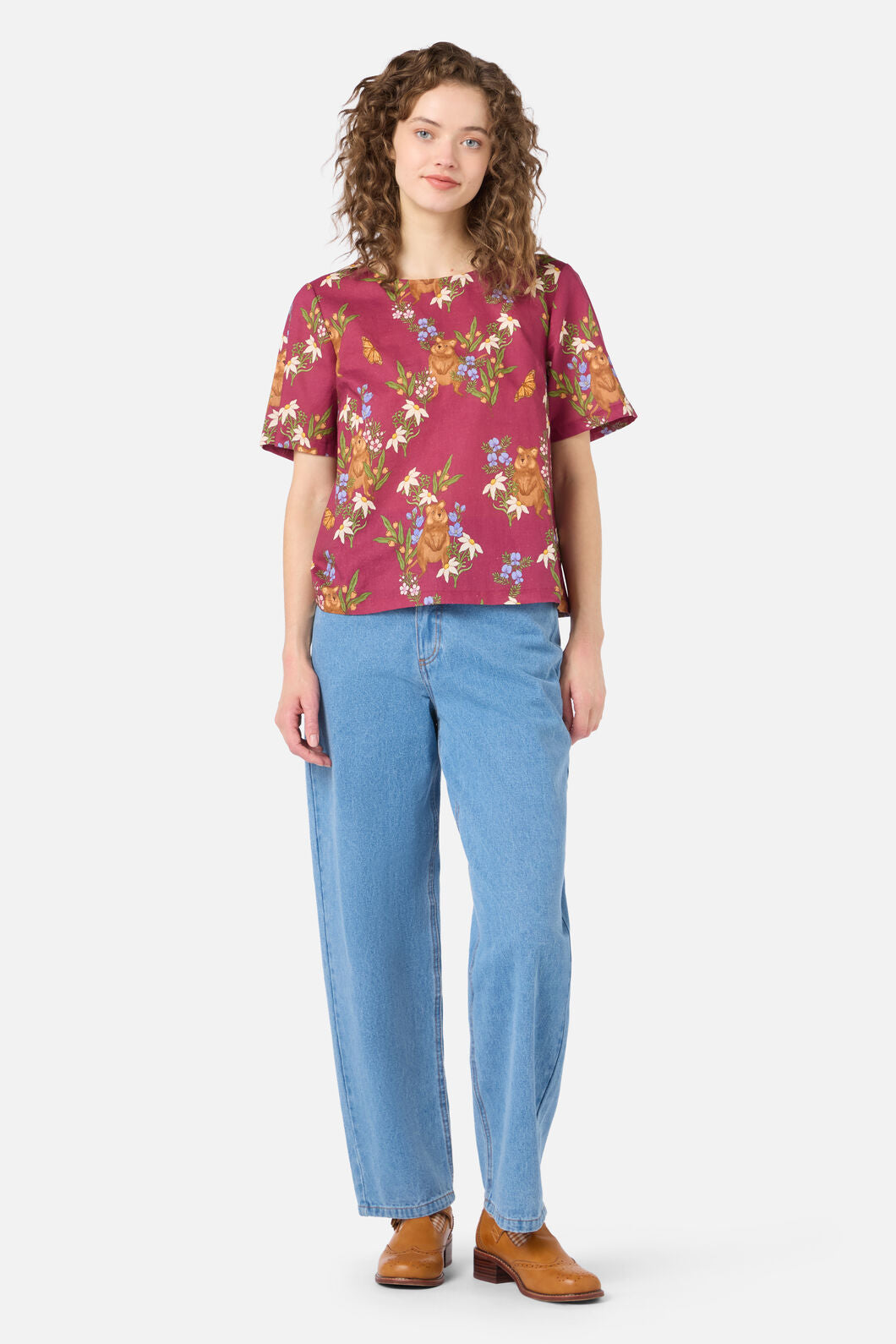 Princess Highway - Quokka & Flora Top - rose