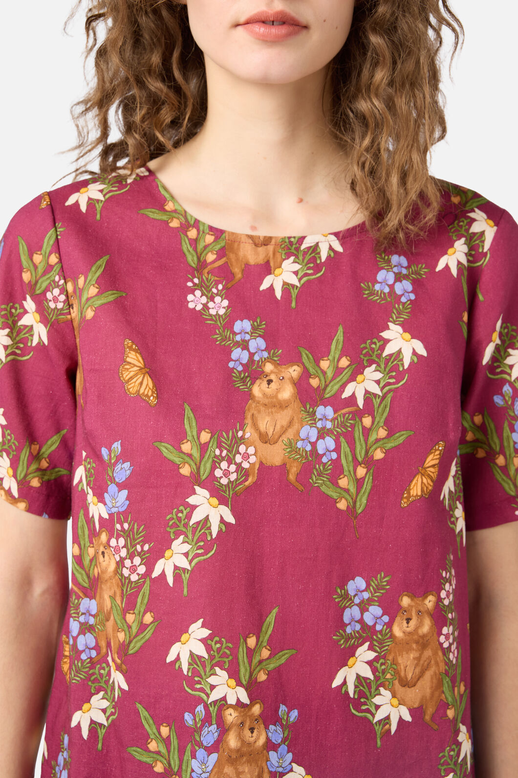 Princess Highway - Quokka & Flora Top - rose