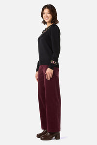 Princess Highway - Winona Flower Emb Jumper - black