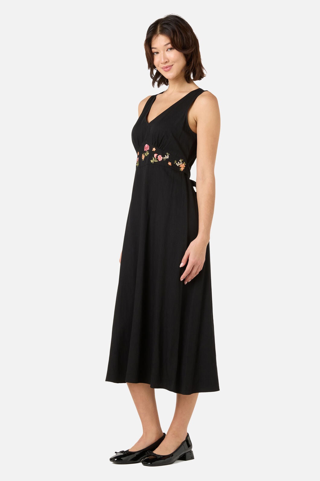 Princess Highway - Winona Flower Emb Midi Dress - black