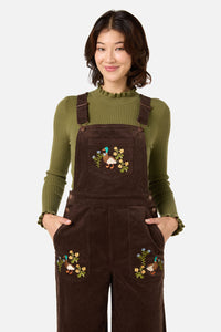 Princess Highway - Sweet Ducks Emb Cord Overall - chocolate