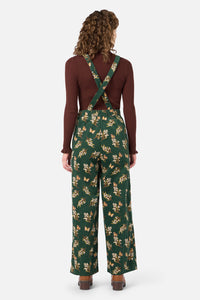 Princess Highway - Wattle & Butterfly Overall - green